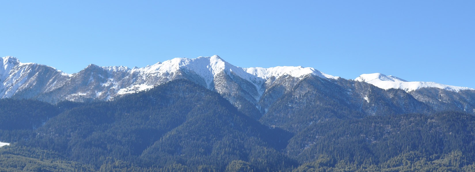 The view of the mountains from the Rara Lake