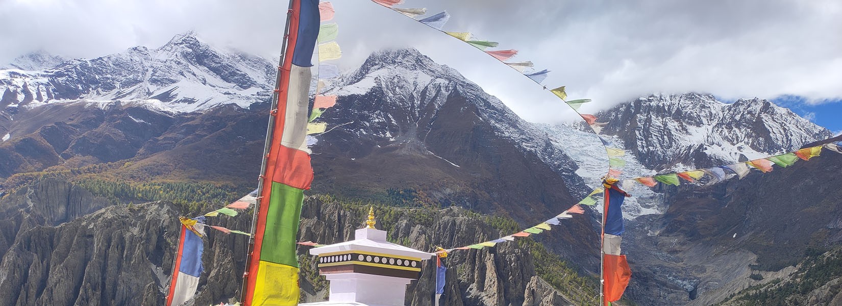 panoramic view from Manang village during Annapurna Circuit Trek